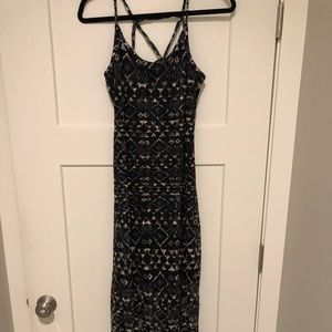 Ankle length, fitted dress